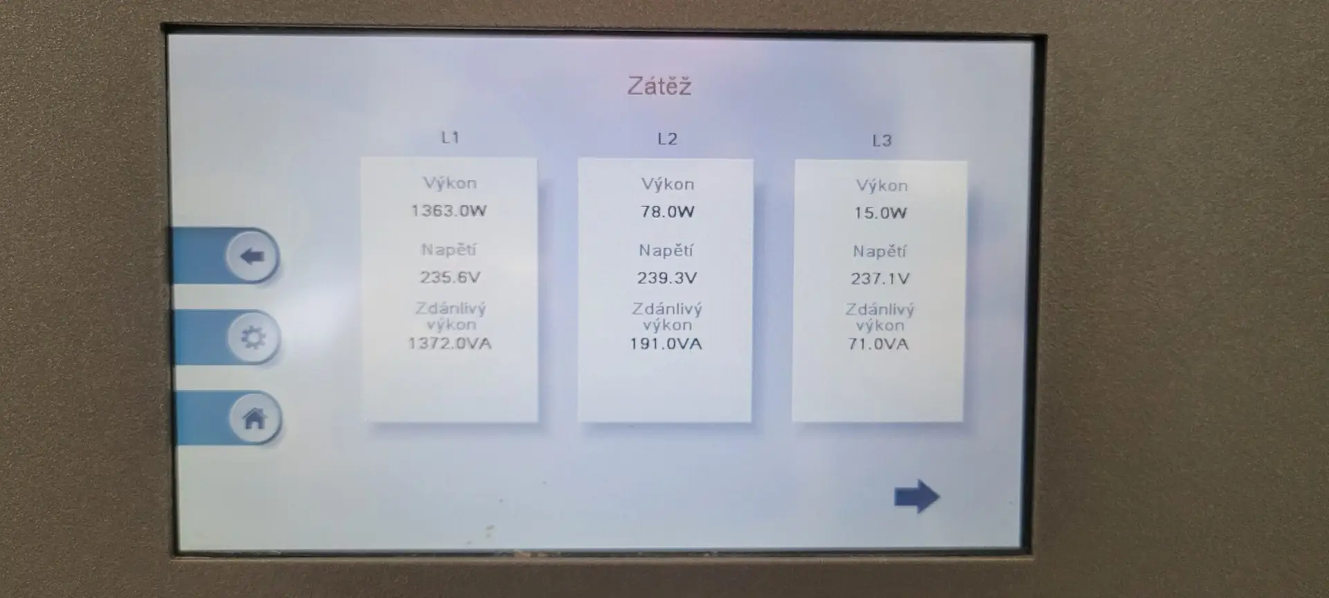 Monitoring systému ČEZ Battery Box v Pardubicích – kontrola výkonu a stavu baterie po úpravě fotovoltaické elektrárny.